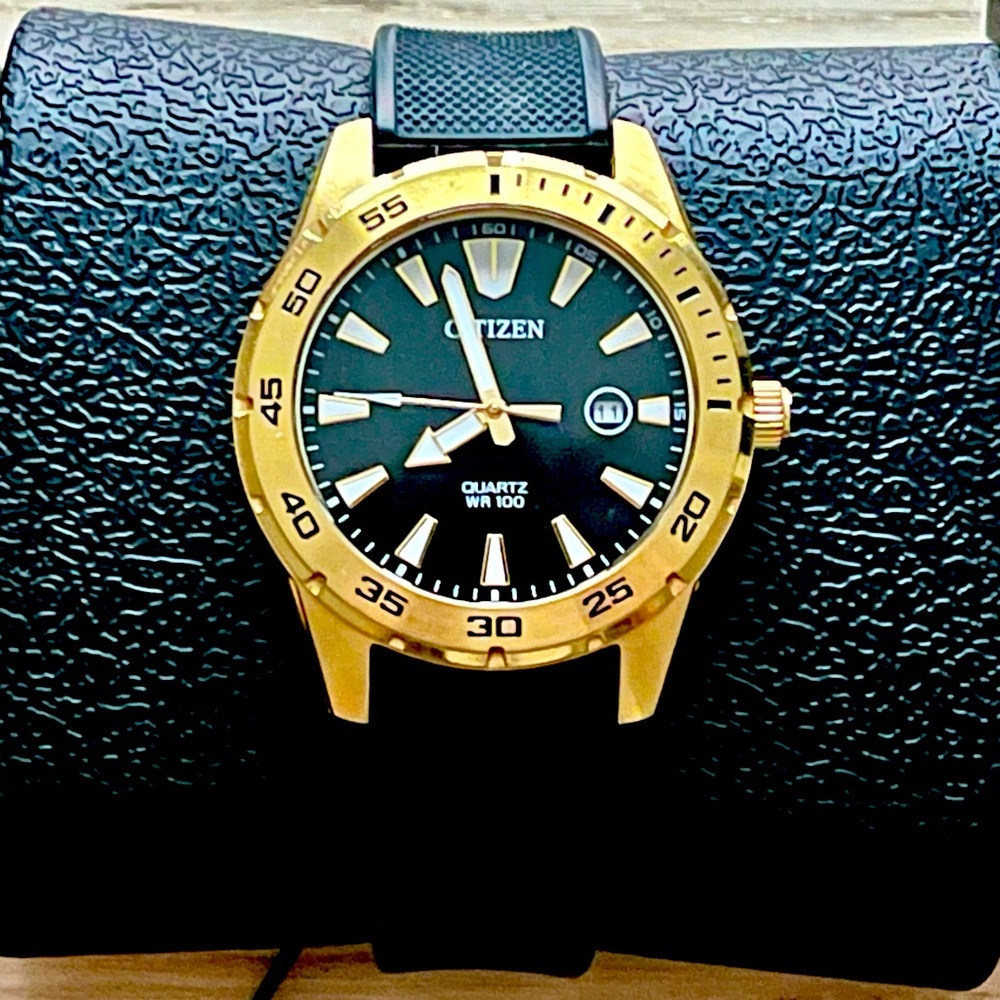 Citizen 40mm Dive Style PVD Gold Mens Watch